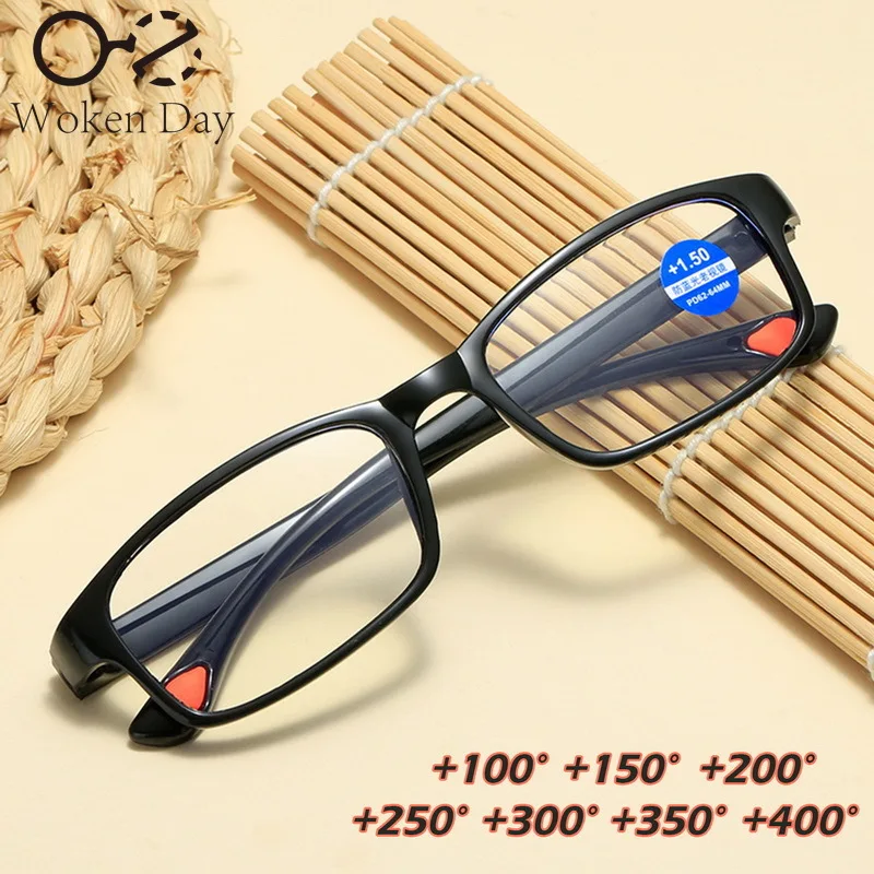 

Blue Light Resistant Presbyopia Glasses for Men and Women, Elegant and Comfortable for The Elderly, Full Frame Farsightedness