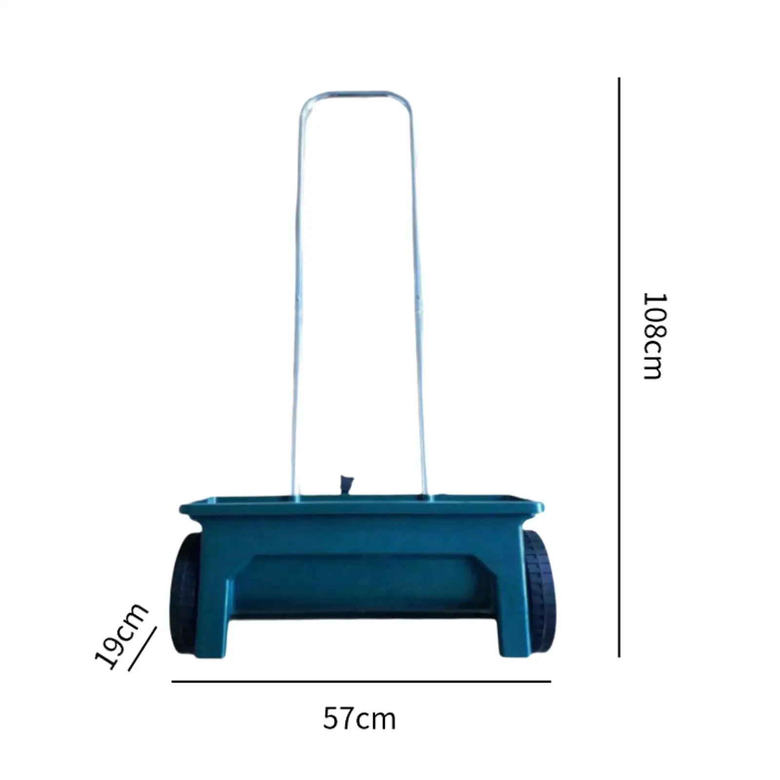 Hand Push Seed Spreader Walk behind Drop Spreader 12L Broadcast Seed Planter Tool for Lawn Garden Farm Salt Ice Melt
