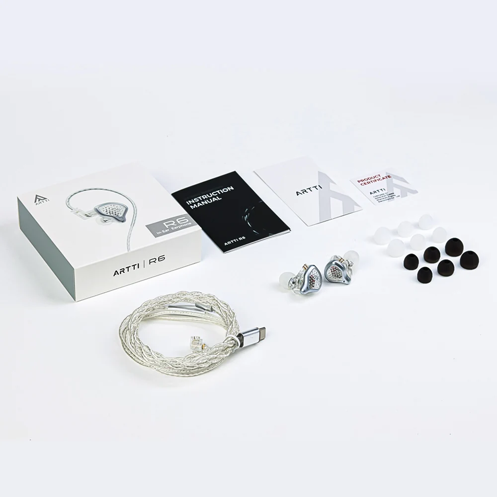 Wired Earphones In Ear Headphones In Ear Earphones Wired Headphones Wired Earplugs In Ear Monitor ARTTI R6 New In-Ear HiFi Wired IEMs 0.78mm 2pin & 3.5MM/Type-c Mic Connector