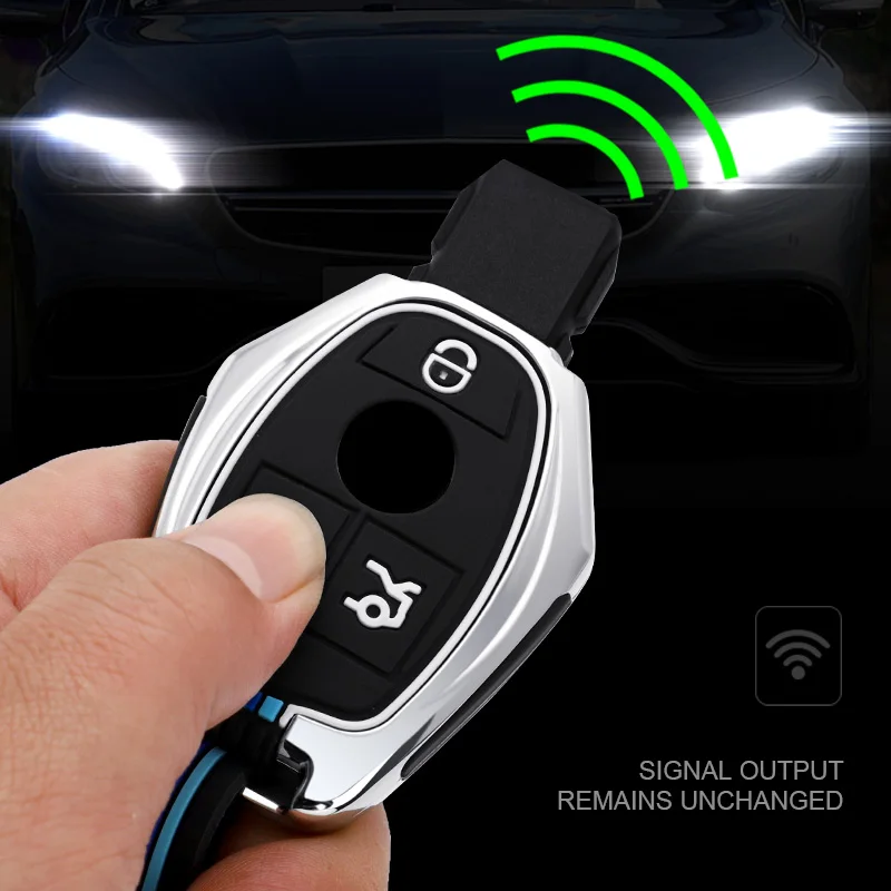 Custodia per Chiave/telecomando per Mercedes Benz w211 w204 A B R classe G GLK GLA GLC GLR W210 W176 W202 W46 Shell portachiavi accessori Auto - S2296fcaa039e4990b9ed4d93d9ac49aaE