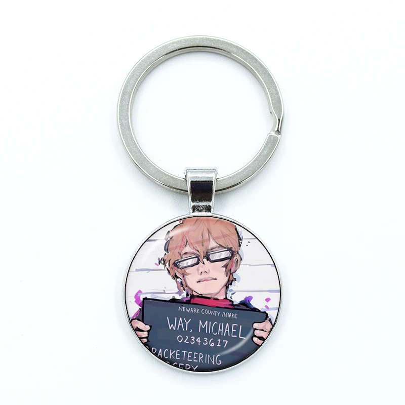 My Chemical Romance Punk Glass Pendant Keychain Souvenir