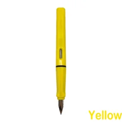 Jinhao 619 Luxury Colorful Calligraphy Fountain Pen - Elegant Writing Instrument with Fine Nib for School and Office Supplies (Yellow Fountain Pen)