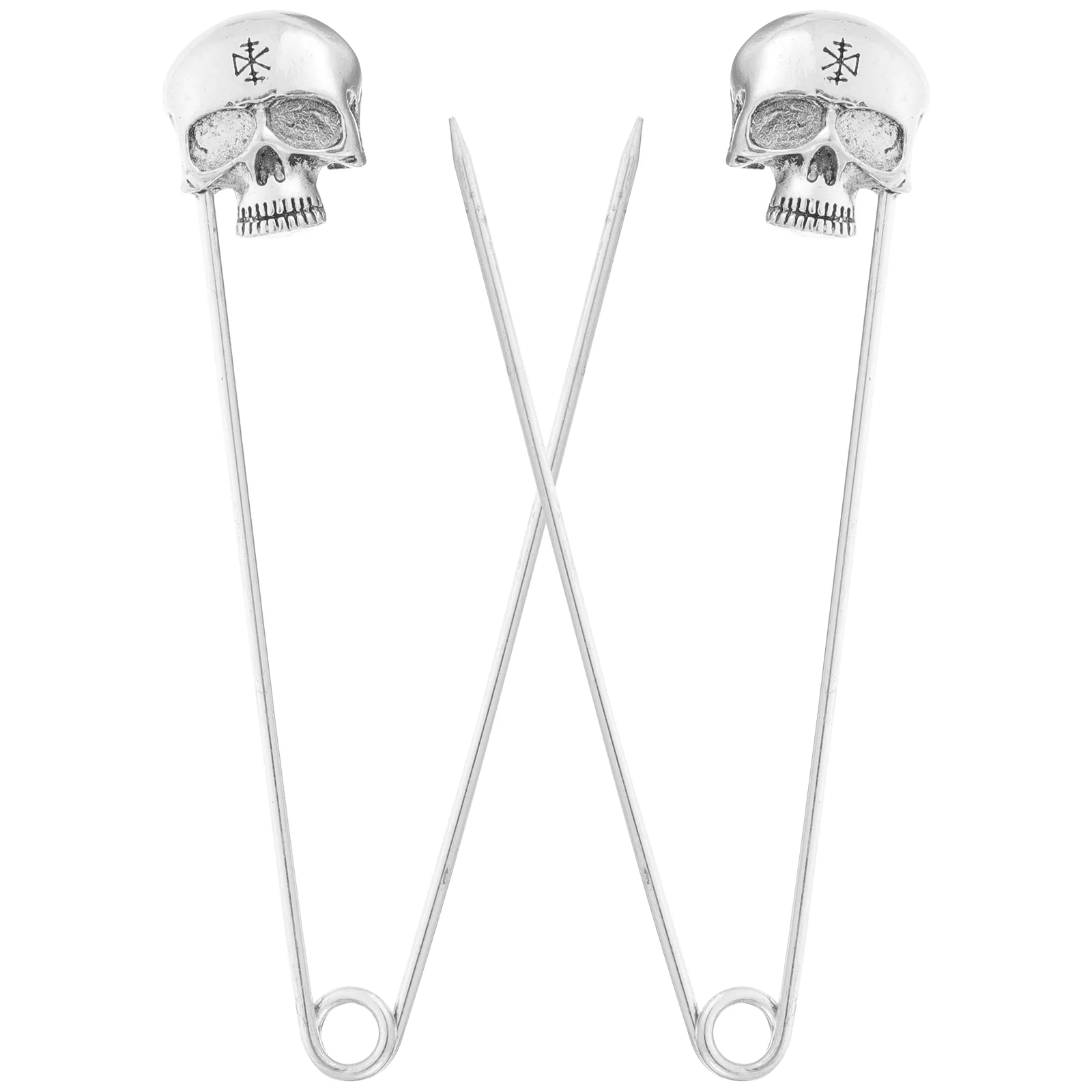 

2 шт. винтажный декор, булавка в виде черепа для Хэллоуина, безопасность для квилтинга, шитья, ремесленных принадлежностей, лацкан для свитера