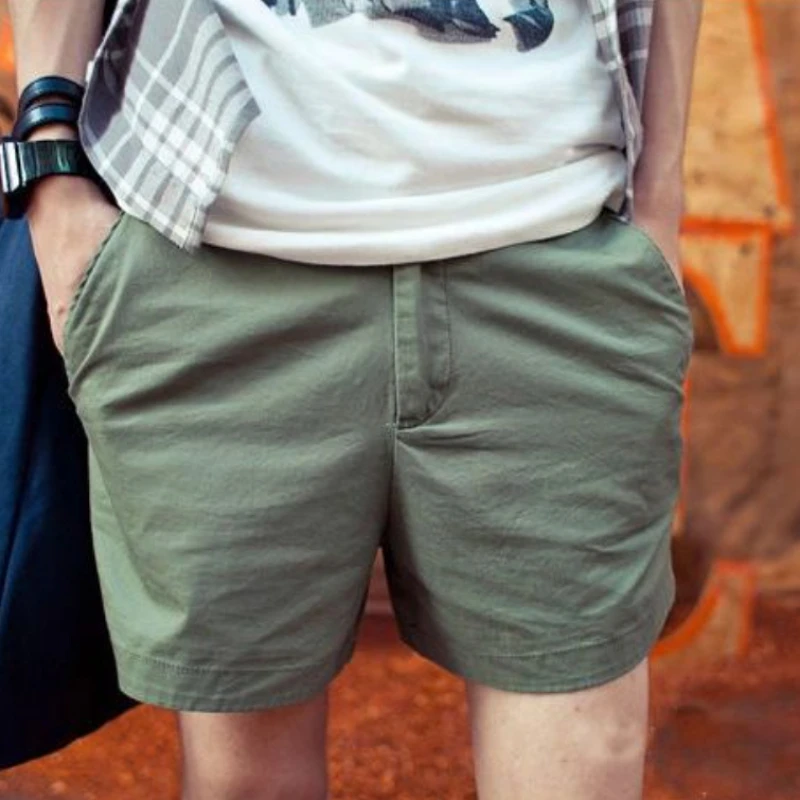 thumbnail image 1 of Pantalones cortos para hombre, sin logotipo, con bolsillos, de algodón, para hombre, ofertas especiales, elásticos, 3 cuartos, de lujo, estilo coreano, holgados e informales, 1 of 4