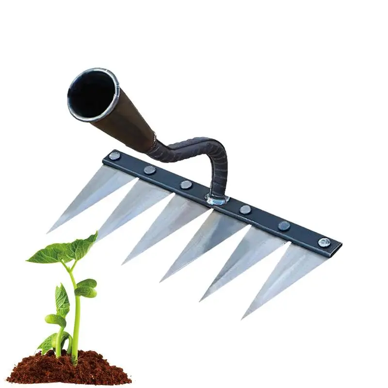 

Садовые грабли, сверхмощные грабли для удаления соломы, портативные садовые грабли для копания, выравнивания почвы, сменные грабли для