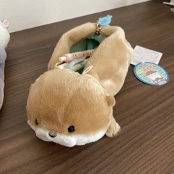 Cute Otter Plush Pencil Case - Cartoon Animal Pen Bag (1PC)