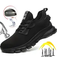 ZLMY NEW Safety Shoes Men Steel Toe Sneaker Lightweight Puncture Proof Safety Work Boots Man Breathable Working Shoes Anti-smash