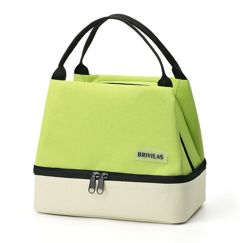 Portable Insulated Bag Outdoor Picnic Double-Layer Lunch Bag Aluminum Foil Waterproof Color