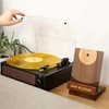 Vinyl Record Storage Rack Household  Solid Wood Record Display Holder 2