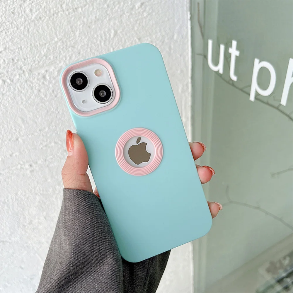 Fashionable Dual-Tone Shockproof Silicone Phone Case