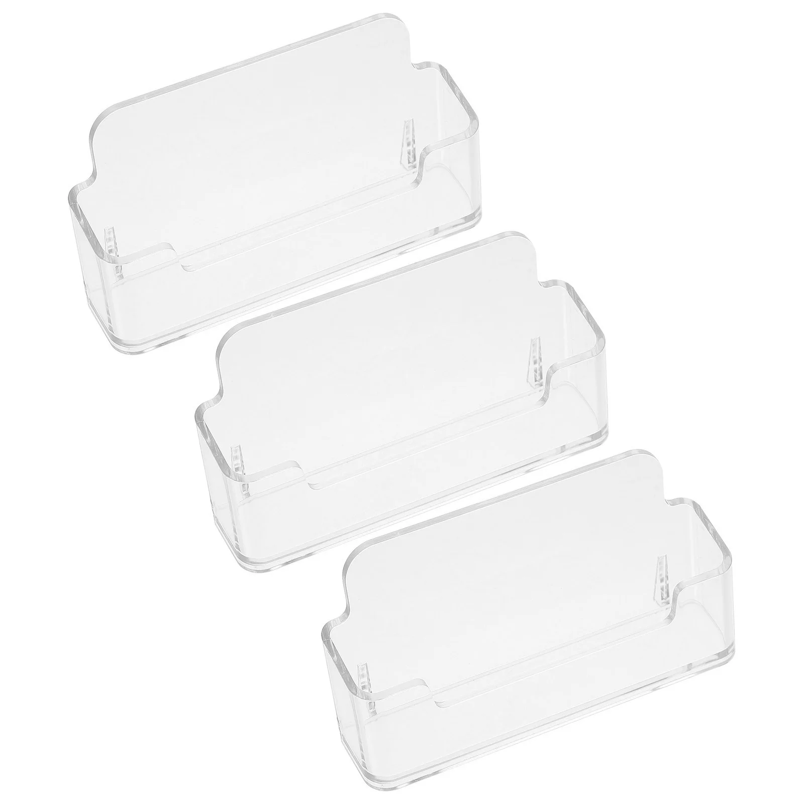3Pcs Business Cards Holder Transparent Cards Organizer Clear Cards Stand Acrylic Business Cards Holder 3pcs business cards holder transparent cards organizer clear cards stand acrylic business cards holder
