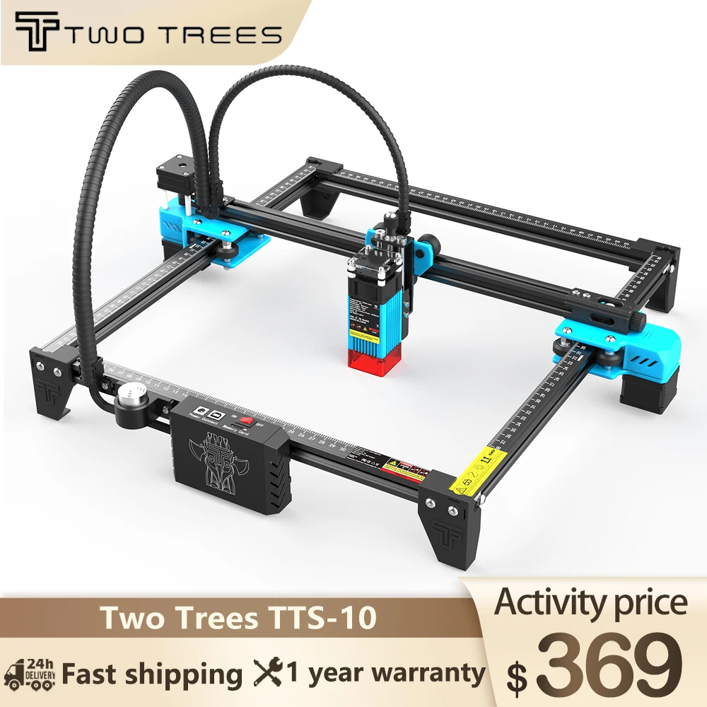 2 나무 TTS-10 레이저 조각 기계 80W 레이저 조각사 CNC 와이파이 오프라인 제어 금속 나무 절단 기계