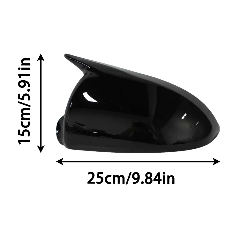메르세데스 벤츠 스마트 포투 W451 2008-2014 차량용 사이드 리어뷰 미러 커버 글로시 블랙/카본 파이버 룩 리어 뷰 케이스 트림