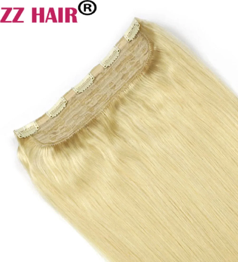 Brazilian Human Remy Hair Extensions Clip-in Natural Straight 16"-20" 1pcs Set 70g