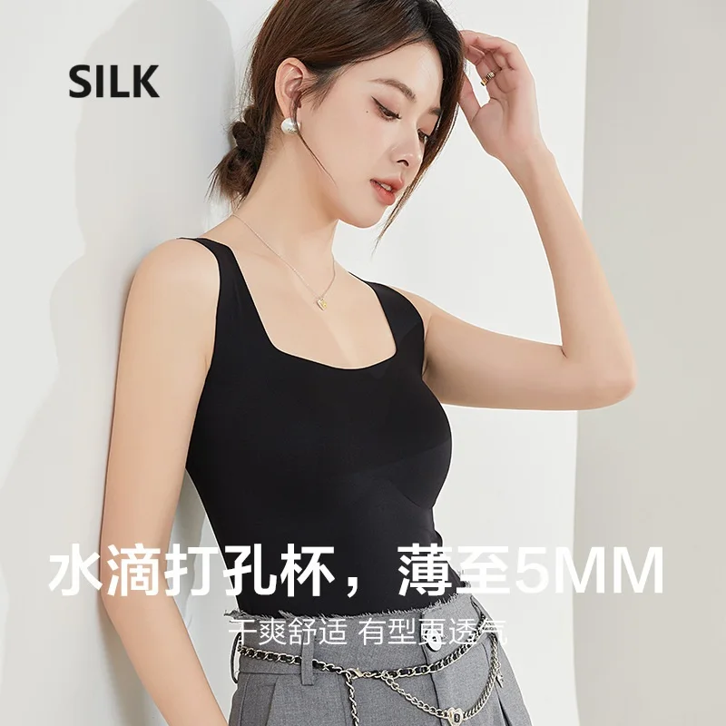 

silk summer black bra womens tops women sexy tank top crop sexy white cami black lingerie bralette woman undershirt chest ladies