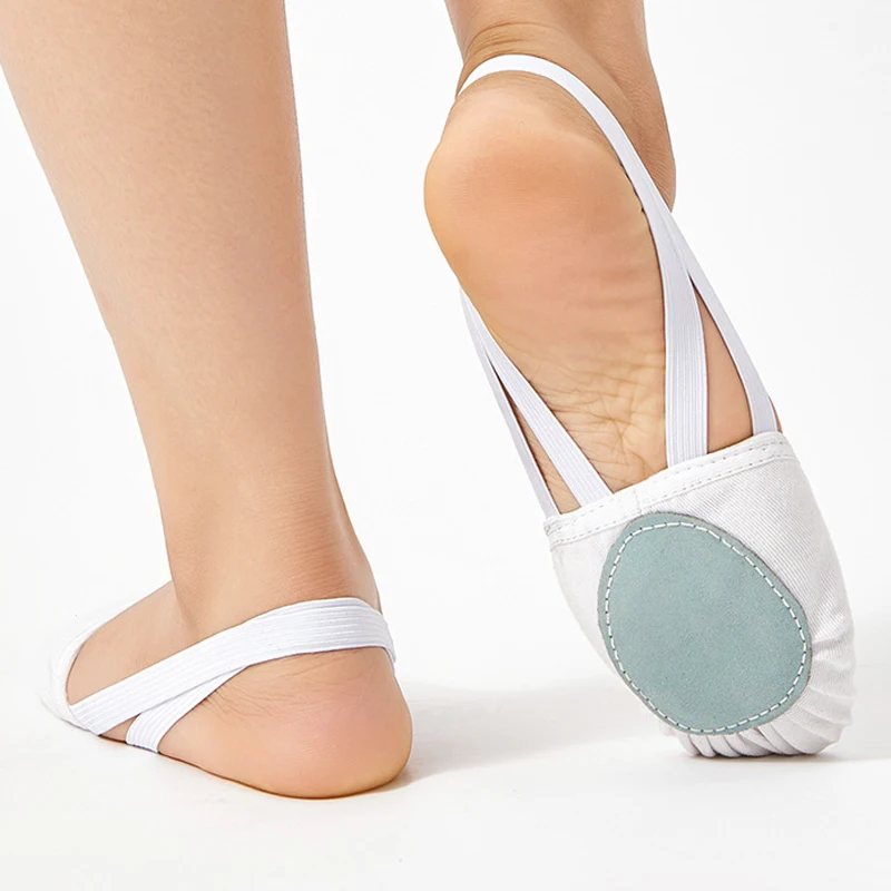 Rhythmic Gymnastic Shoes Elastic Half Shoes Ballet Shoes Ballet Flat Slippers Dance Shoe Microfiber Girls Kids Women Belly 6