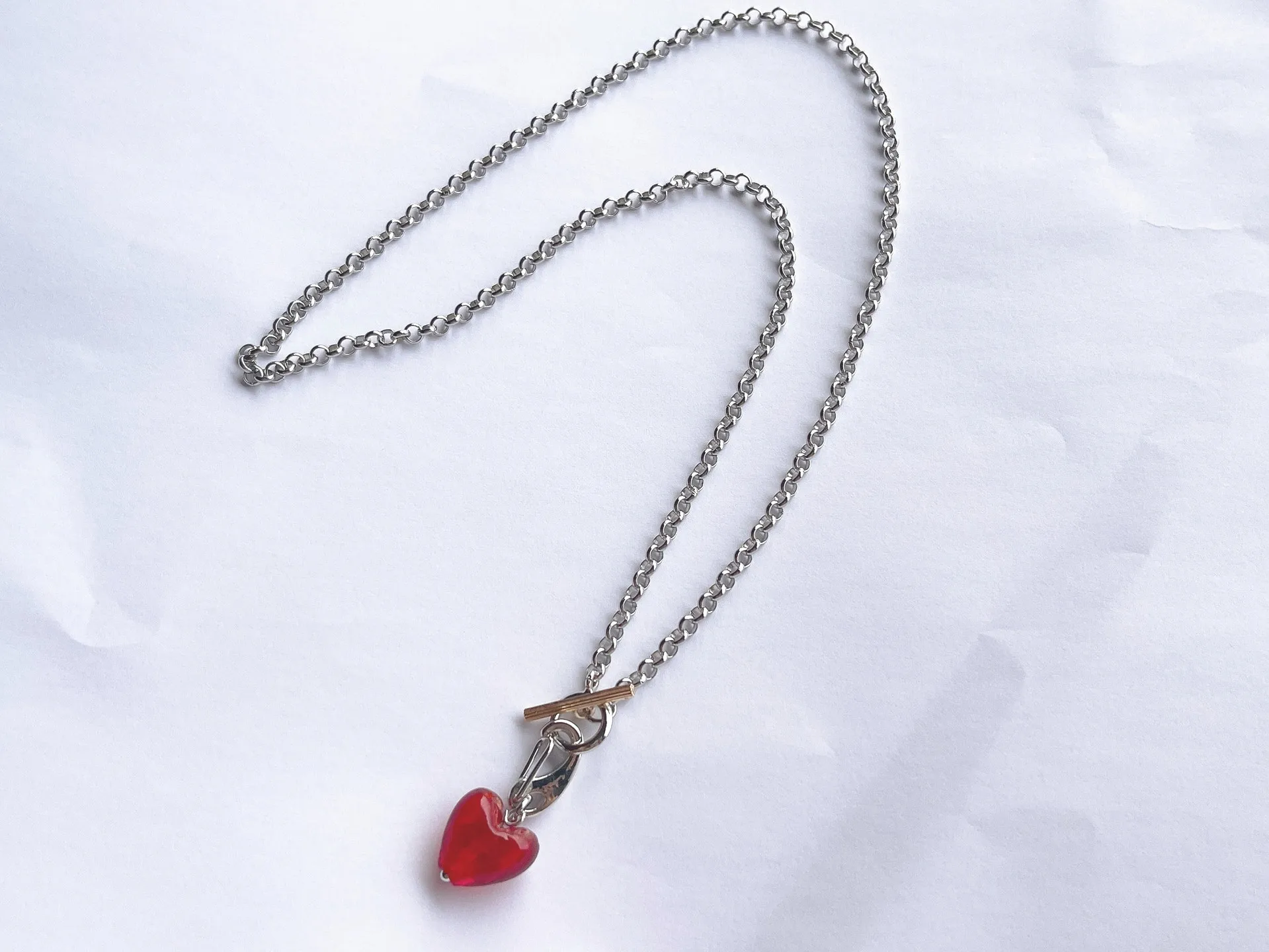 2022 Korean New Hwang Hyun Jin Felix Same Red Love Pendant