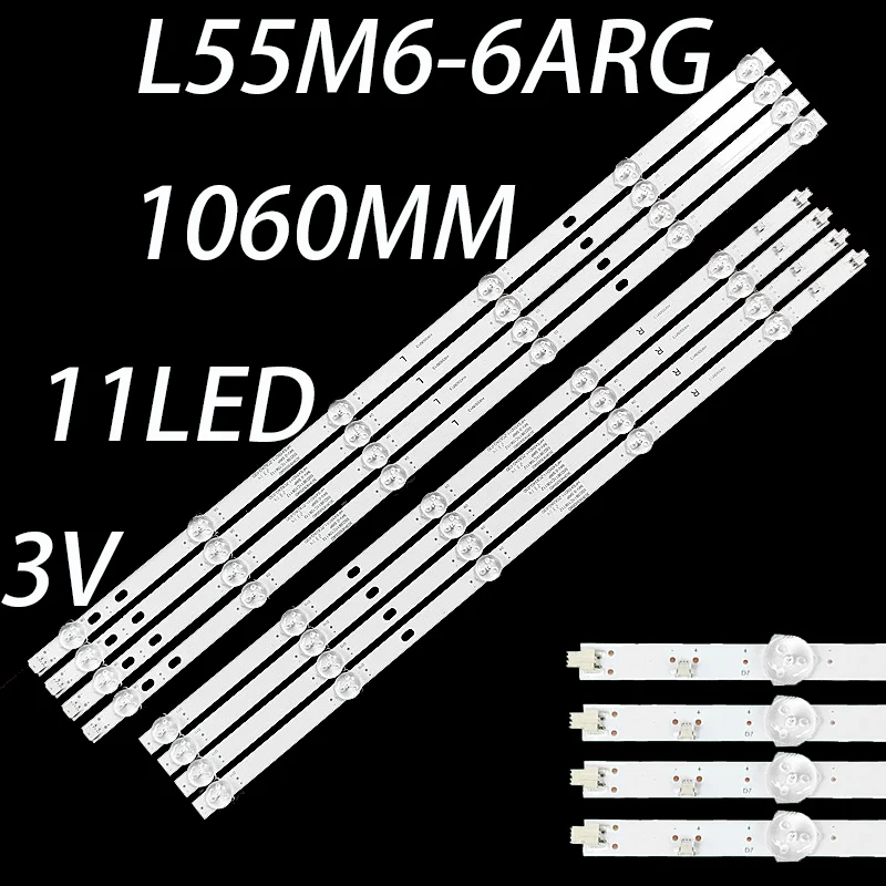 LED backlight strip for HFSX55D11-ZC62AG-03D 303HX550004D MI L55M6