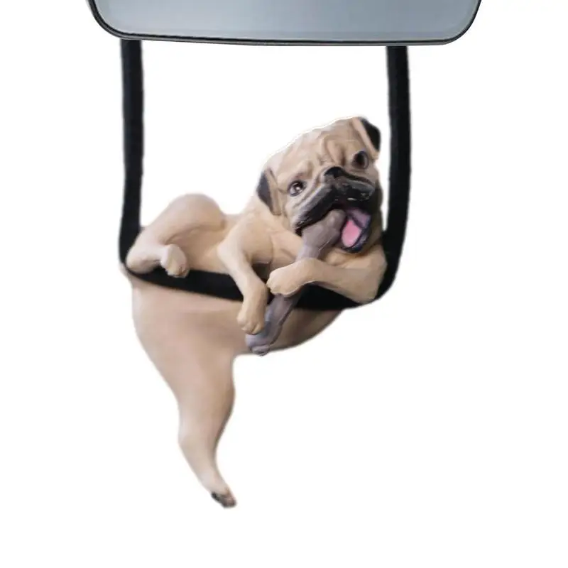 

Подвеска-качели для автомобиля, милая подвеска-бульдог для собаки, подвесное украшение для автомобиля, Забавный бульдог, подвеска для зеркала заднего вида, подвеска, украшение, качели