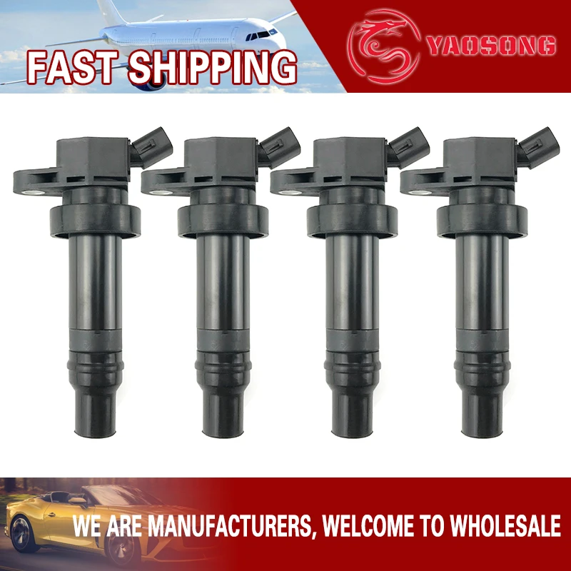 4PCS UF652 273012B100 27301-2B100 Ignition Coil For KIA Rio Rio5 UB KIA Soul 12-14 1.6L Hyundai Accent