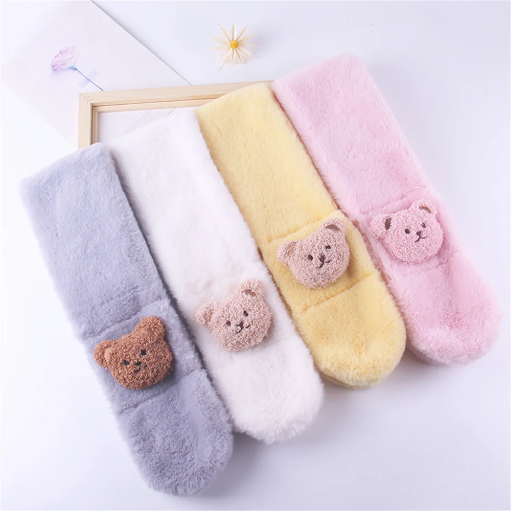Autumn Winter Warm Kids Scarf Soft Wool Children's Knitted Newborn Bib Infant Toddler Neck Warm Fashion Baby Girl Boy Scarves
