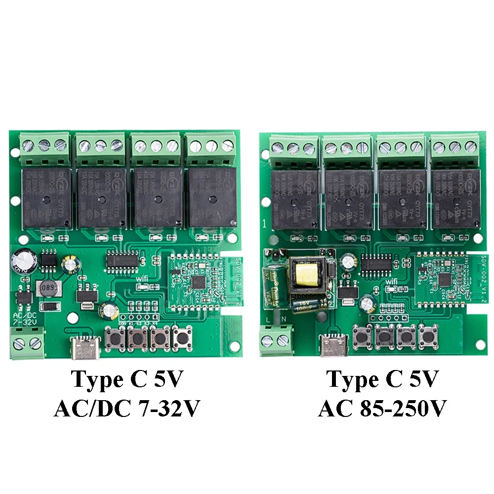 

4-канальный умный переключатель Ewelink, двухрежимный Wi-Fi Blutooth, DC -32V AC 85-250V, стандартное управление через приложение, для Alexa Google Home