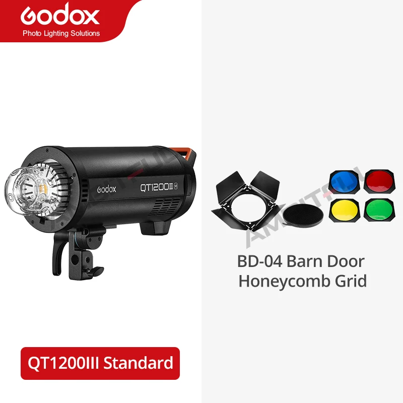 Godox QT1200III 1200W Quicker Studio Flash 5600K Bowens