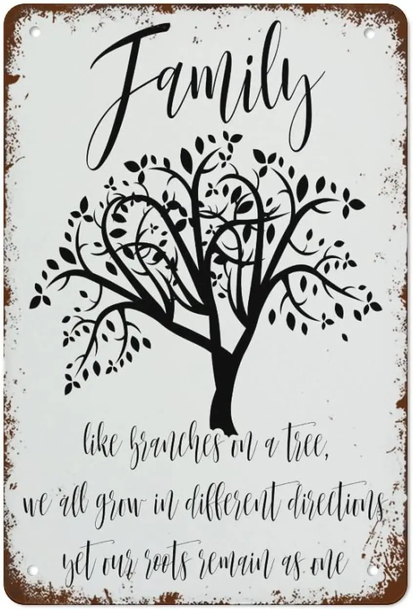 Metal Wall Art: Family Tree Inspired Decor Sign