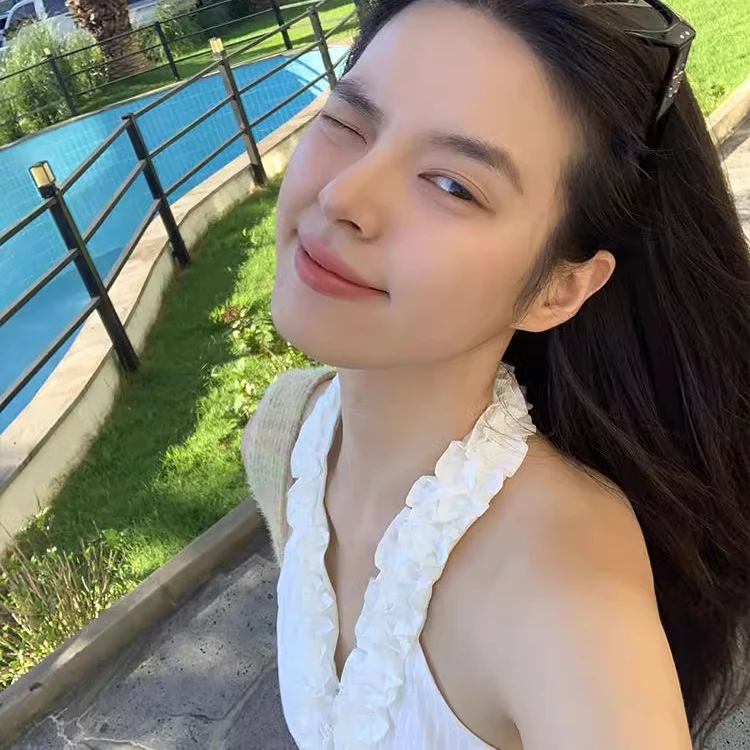 Ele White Off-oulder Floral Strap Vest Slimming Summer New Sle Trendy Top Women's Faion Casual Wear Chinese Production