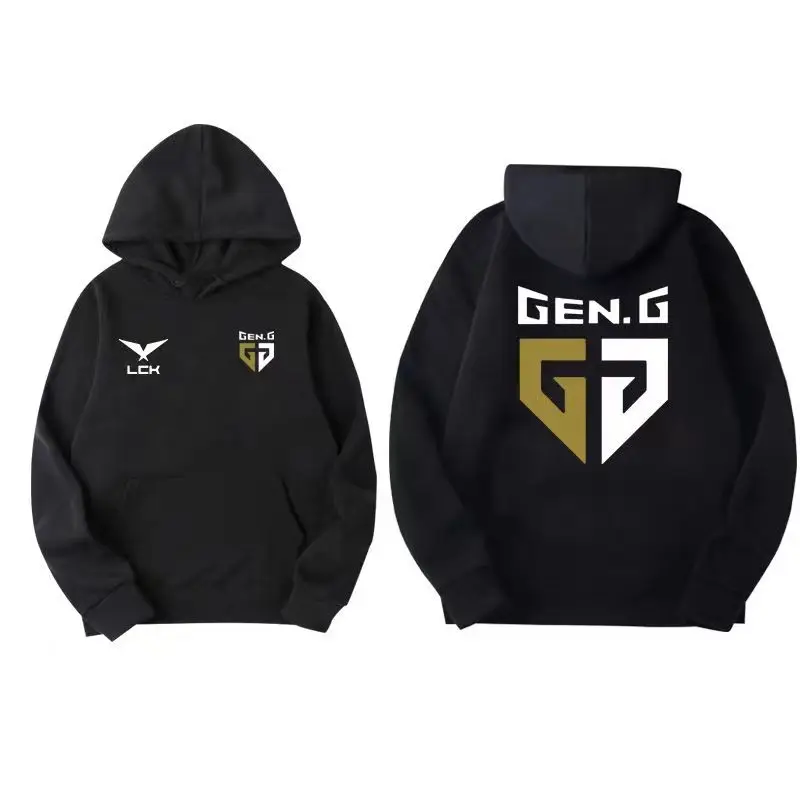 GEN.G Team Game Uniforms World Finals Baseball Uniform Jacket Game LOL World Competition Players Hoodies