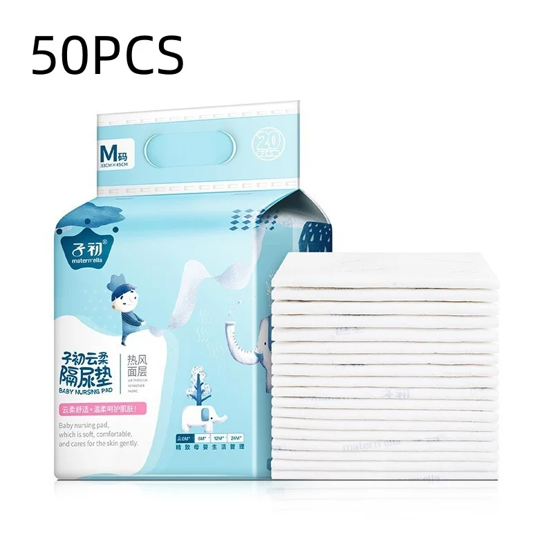 Infant 20/50pcs disposable diaper pad mattress Waterproof breathable nursing pad Baby diaper for newborns product