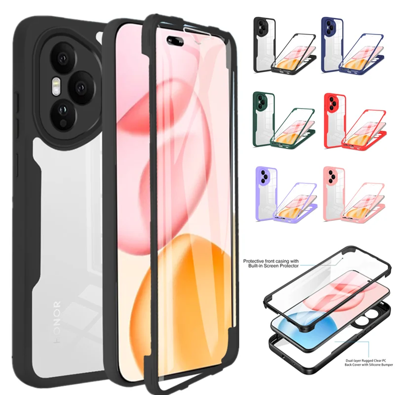 Shockproof Full Body Protection Case with Built-in Screen Protector