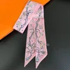Classic Key Chain Female Decoration Twill Long Ribbon Binding Bag Silk Ribbon Hair Belt Hot Selling Small Scarf 5