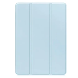 Premium PU Leather Fold Stand Tablet Cover with Pencil Holder - S10 Lite (10.9 inch) (Sky blue)