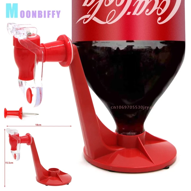 1pc Carbonated soda drink dispenser bottle cola inverted drinking water  dispenser switch gadget party home bar