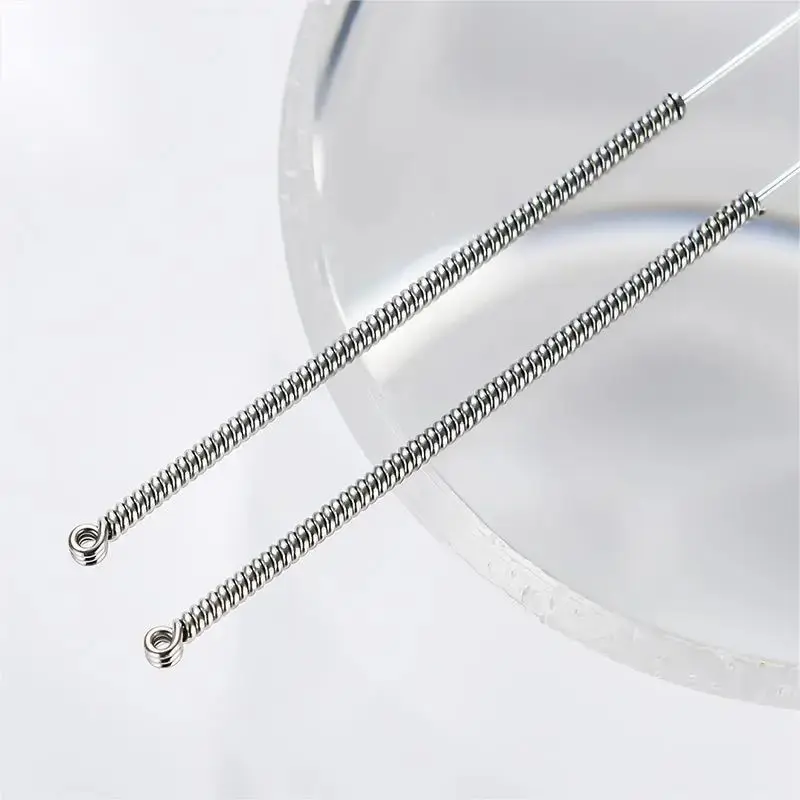 Disposable Sterile Acupuncture Needles 100pcs Acupuncture All Steel Ring Handle Needles disposable acupuncture needle