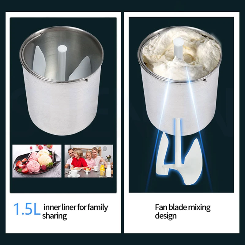 Fully Automatic Ice Cream Machine  Household And Commercial  Soft Ice Cream Machine Rapid Cooling Ice Cream Machine Máquina 6