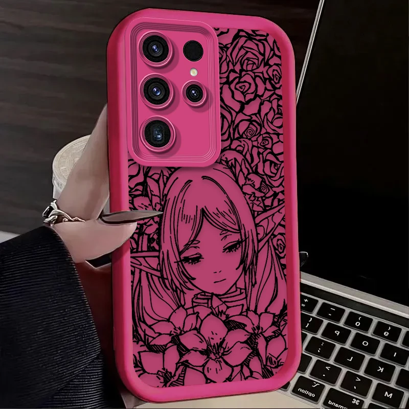 Frieren Flower Puzzle Design Phone Case