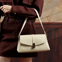 Sacs à bandoulière en cuir pleine fleur BURMINSA pour femmes 2026 – Sacs à rabat de luxe élégants pour le bureau et le travail 3