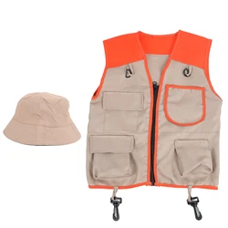Children's Outdoor Adventure Costume Set - Explorer Vest & Hat Dress - Up Kit (Adventure suit)