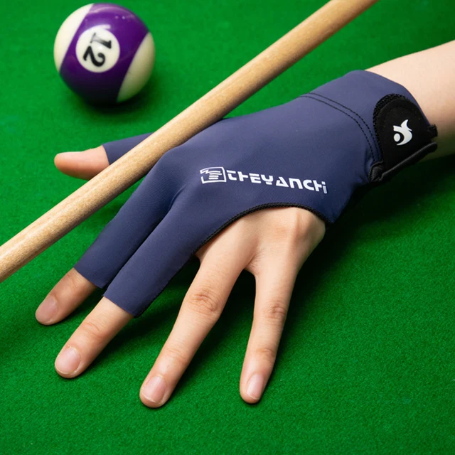 Anti Slip Breathable Billiards Gloves Comfortable Three Finger Snooker Player Gloves 1