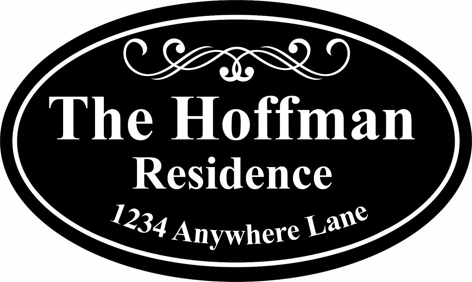 

Personalized Customization Individual House Address Sign Plaque Family Name High Quality KK Vinyl Cover Waterproof PVC