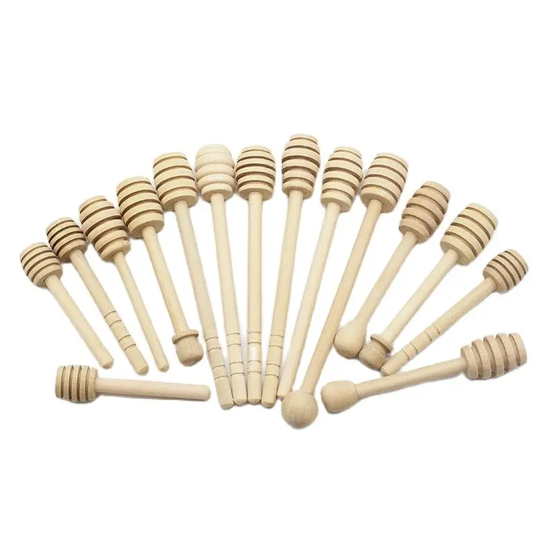 (25pcs) 8cm 10cm Party Supply Mini Honey Stick Wood Honey Dipper