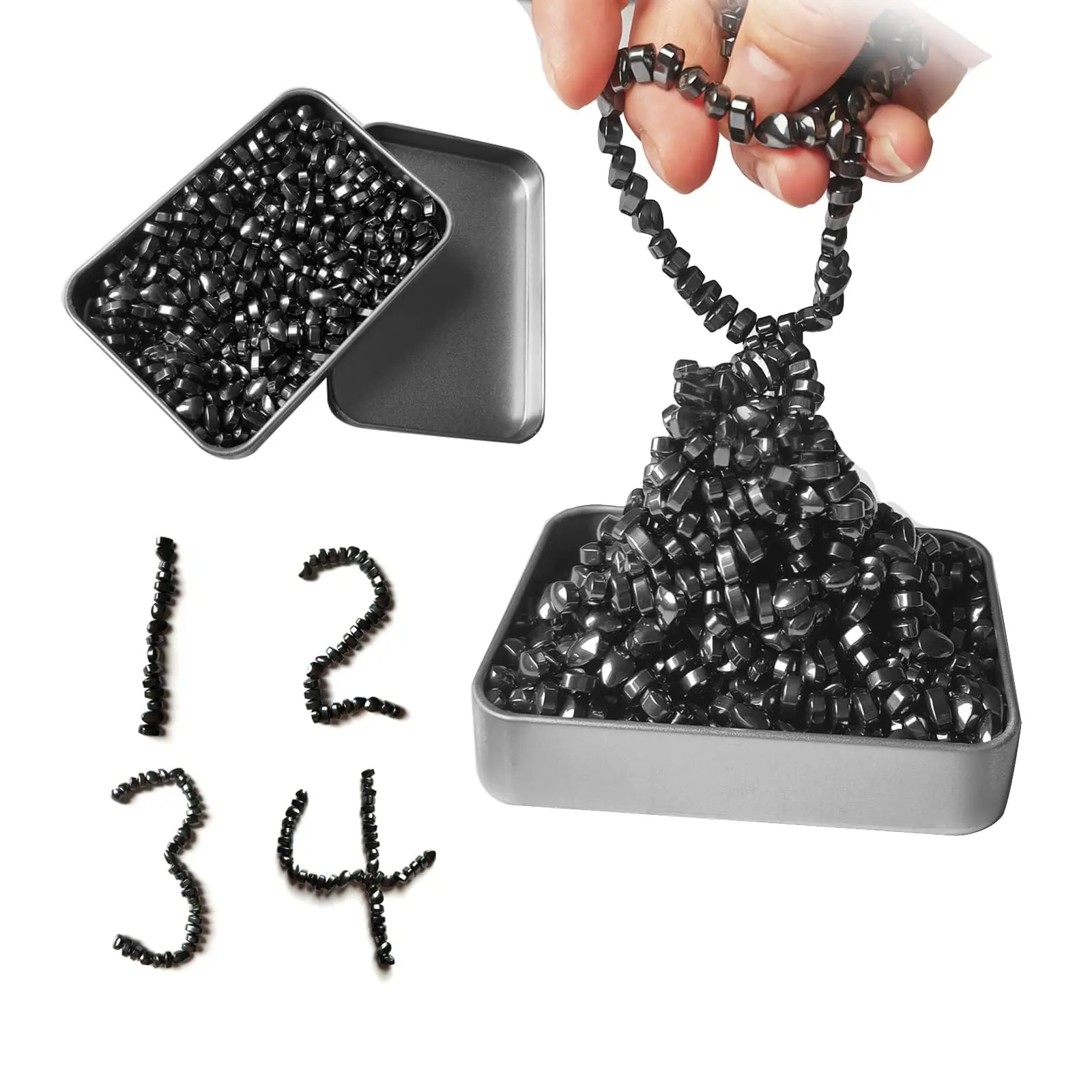 Fidget Toys Magnetic Ferrite Putty Multicolor More Than 600 pcs Weak Magnetic Ferrite Pebbles Magnet Rock Desk Toys For Adults
