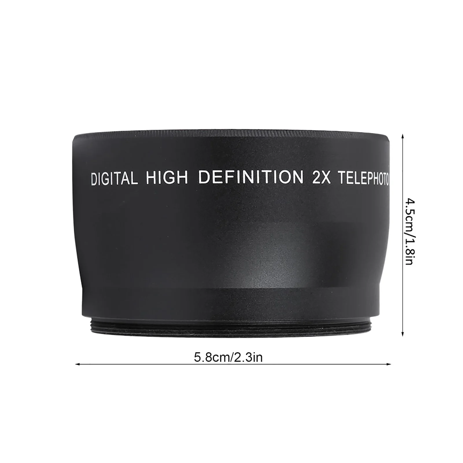 Telephoto Lens 58MM 2X Magnification Universal Teleconverter For Cameras Accessory