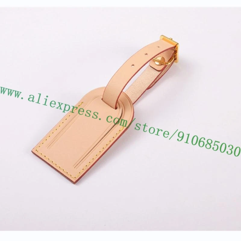 

Nametag Vachetta Calfskin Airline Tag Name Label For Designer Bag Travel Luggage Duffle Initials Letters Hot Stamp Small Size