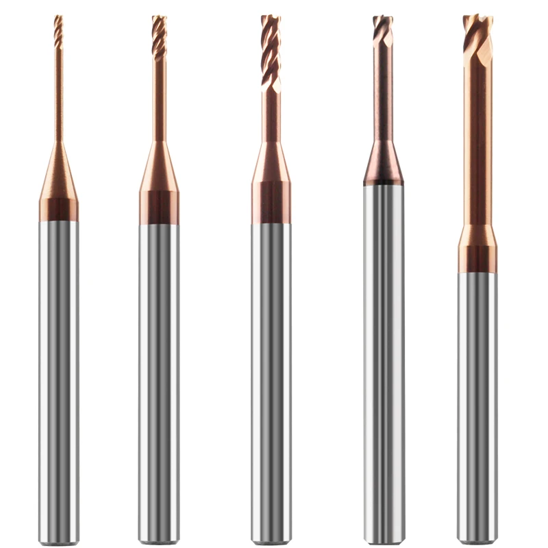 .062" Radius 2-Flute Carbide Corner Rounding End Mill – TiCN Coated, 3/16" Shank