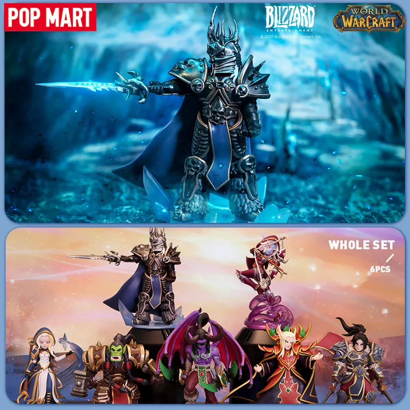 

POP MART World of Warcraft Collectible Character Blind Box Toys Mystery Box Mistery Caixa Action Figure Surpresa Cute Model Gift