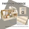 Cosmetic Display Case Desk Storage Box with Clear Drawers Large Capacity Makeup Brush Organizer For Bathroom Desktop 5
