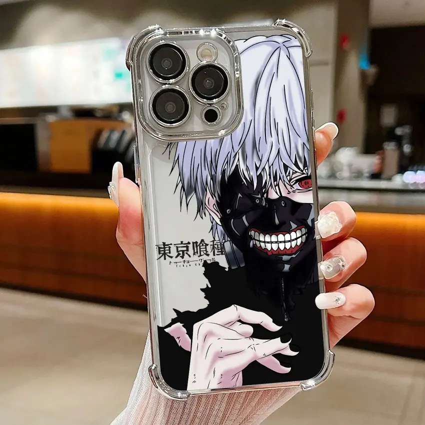 Tokyos Anime Ghouls Clear Phone Case Cover